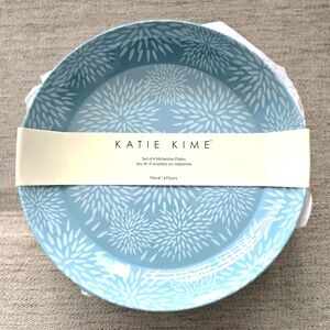 Katie Kime Blue Floral Melamine Plates